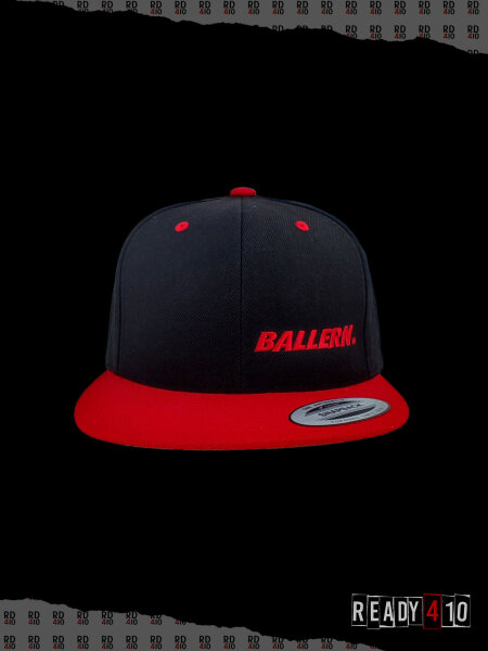 Ballern. Logo Cap - TwoTone Black Red