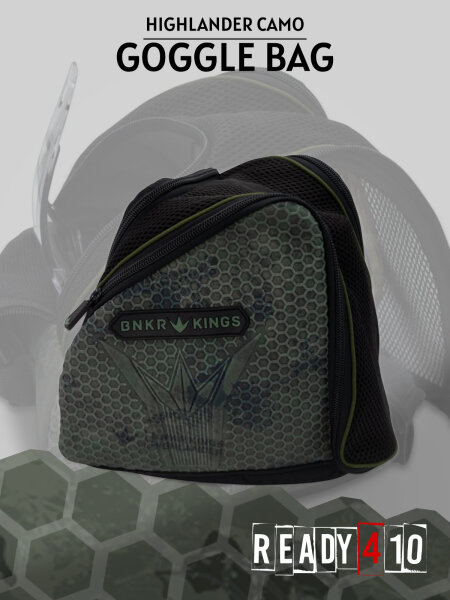 Bunkerkings Supreme Goggle Bag - Highlander Camo