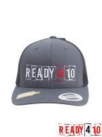 Ready410 Logo Cap - Trucker Recycled Retro Charcoal Black