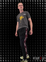 Kingz Pro Performance Wear - Jogger Pants Black Burgundy