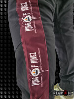 Kingz Pro Performance Wear - Jogger Pants Black Burgundy
