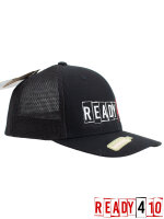 Ready410 Logo Cap - Trucker Recycled Mesh (Black/Black)