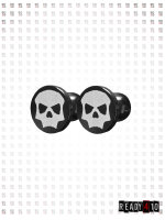 Infamous DV8 Skull Plugs Black